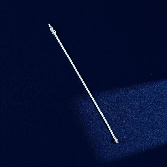 2.70 ctw Natural Diamond and 14k White Gold Tennis Bracelet - Picture 3 of 3